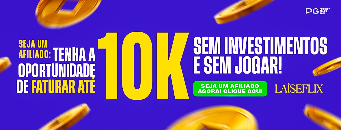 Seja afiliado e fature até 10K sem precisar investir e nem jogar! Clique para saber mais